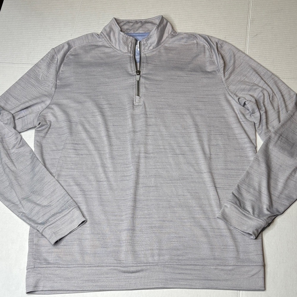 Johnnie-O 1/4 zip lightweight performance pullover long sleeve shirt, size large